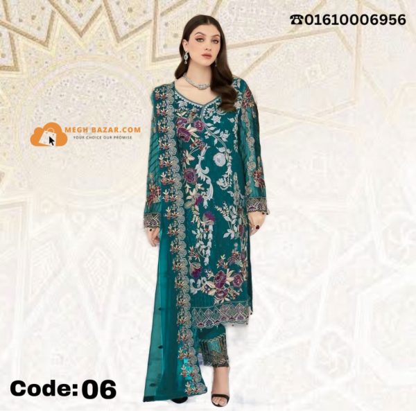 Party and Luxury Georgette Teal