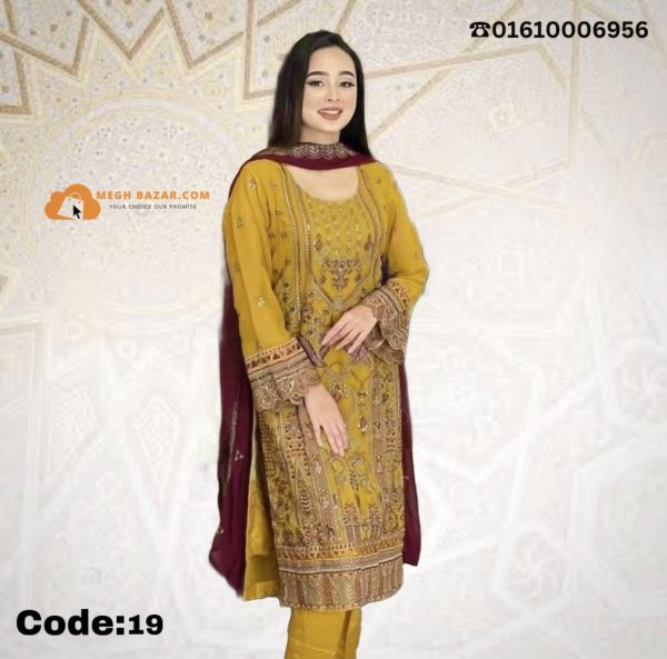 Exclusive Party Georgette Yellow