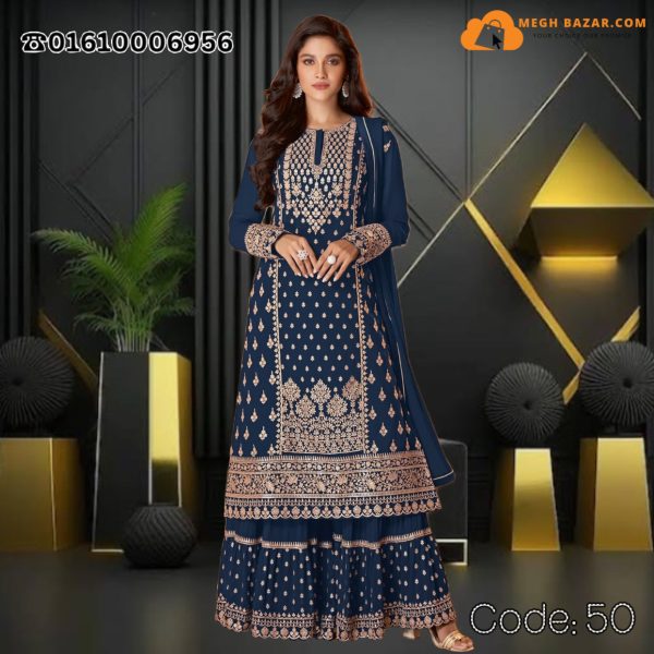 Eid Special Anarkali Blue