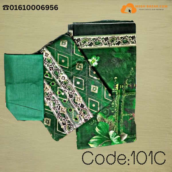 Gorgeous Naira Cotton For Eid Green