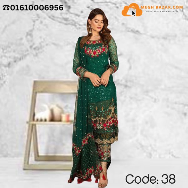 Eid Exclusive Party Dress Green